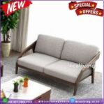 Bangku sofa 2 seater modern kayu jati kursi tamu Sofa jati Furniture Jepara