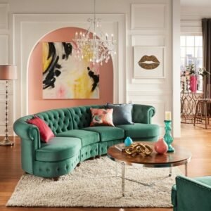 Sofa Chesterfield model  Plus lengkung terbaru sofa tamu Kursi Tamu Sofa Furniture Jepara - Gambar 2