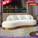 Sofa Panjang lengkung kaki stainless terbaru sofa long Furniture Jepara