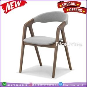 Kursi cafe model terbaru dudukan busa kursi makan minimalis kayu jati Furniture Jepara