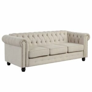 Sofa Chesterfield Warna  Plus Putih Terbaru Sofa Tamu Mewah Sofa Jati Furniture Jepara - Gambar 2