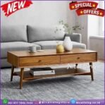 Meja tamu kayu jati terbaru meja sofa kombinasi laci Indonesian Furnit Furniture Jepara