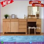 Bufet minimalis dengan meja rias kayu jati bufet panjang terbaru Furniture Jepara