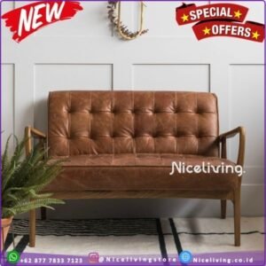 Kursi sofa kayu jati terbaru bangku modern dengan oscar Furniture Jepara