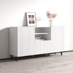 BUFFET MINIMALIS SALUR  BUFFET  – Putih Indonesian  Furniture – Putih Furniture Jepara