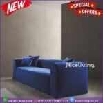 Niceliving. costume sofa kain bludru 3 seater Furniture Jepara