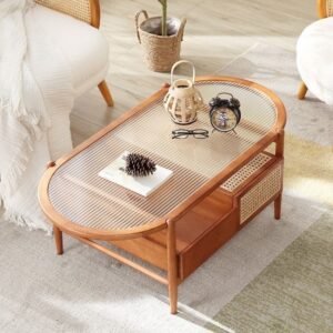 Niceliving. meja tamu  Plus laci minimalis table Furniture Jepara - Gambar 2