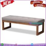 Bangku kursi bench rangka kayu jati jok busa bangku stool meja makan – P 100 x L 35 Furniture Jepara