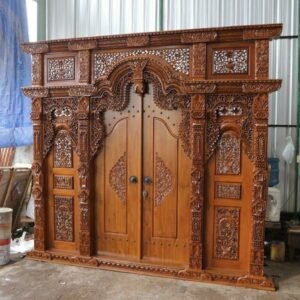 Pintu rumah gebyok  Plus kayu jati ukir Jepara terlaris Indonesian Furniture Furniture Jepara - Gambar 2