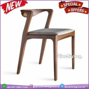 Kursi Cafe Minimalis  Plus Dudukan Busa Kursi Makan Minimalis Kayu Jati - Dudukan Kayu Furniture Jepara - Gambar 2