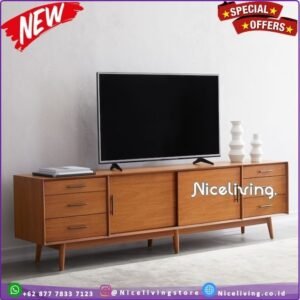 BUFFET JATI   Plus BUFFET TV LACI  Furniture Jepara - 180cm Furniture Jepara - Gambar 2