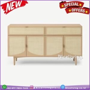 buffet minimalis modern  Plus // buffet pakaian - Coklat muda - Coklat muda Furniture Jepara - Gambar 2