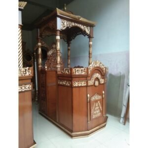 Niceliving. Mimbar masjid  Plus terbaik kayu jati finishing natural mimbar m Furniture Jepara - Gambar 2