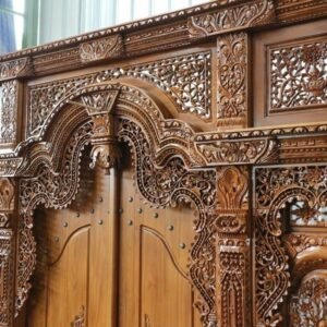 Pintu rumah gebyok  Plus kayu jati ukir Jepara terlaris Indonesian Furniture Furniture Jepara - Gambar 3