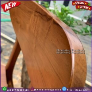 Kursi cafe kayu  Plus jati kursi makan Kayu jati Kursi Cafe Jati Grade A - Non FInishing Furniture Jepara - Gambar 4