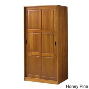 Lemari Pakaian Sliding  Plus 2 Pintu Kayu Jati kayu jati Furniture Jepara - Gambar 3