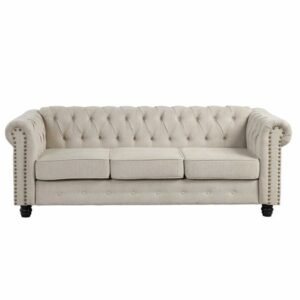 Sofa Chesterfield Warna  Plus Putih Terbaru Sofa Tamu Mewah Sofa Jati Furniture Jepara - Gambar 3