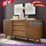 Bufet pendek retro kayu jati terbaru bufet minimalis modern terbaik Furniture Jepara