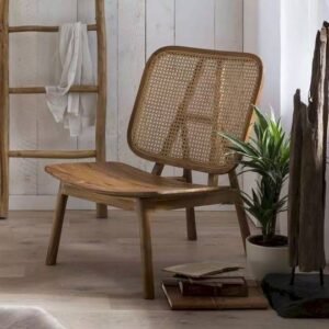 Kursi Santai Jati  Plus Kursi Cafe Kursi Teras Jati Rotan Kursi Model Besar - Belum Finishing Furniture Jepara - Gambar 5