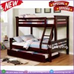 Tempat tidur anak tingkat kayu jati tempat tidur double bed Indonesian Furniture Jepara