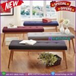 Bench bangku sofa jok busa kayu jati kursi bangku stool meja makan – P 100 x L 35 Furniture Jepara