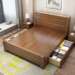 Tempat tidur minimalis kayu jati laci dipan laci minimalis Dipan Jati – 120 x 200 Furniture Jepara