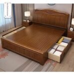 Dipan laci kayu jati  tempat tidur minimalis Kayu Jati  – 120 x 200 Furniture Jepara