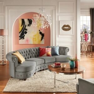 Sofa Chesterfield model  Plus lengkung terbaru sofa tamu Kursi Tamu Sofa Furniture Jepara - Gambar 3