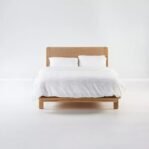 Tempat tidur model sandaran rotan, dipan, ranjang minimalis kayu jati  – 100cm x 200cm Furniture Jepara