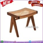 Kursi cafe stool kayu jati kombinasi rotan  Kursi stool terlaris Furniture Jepara