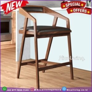 Kursi Bar Kayu Jati Minimalis Kursi Bar Dudukan Busa Terbaru Termurah Furniture Jepara