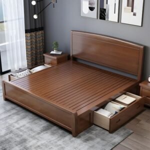 Tempat tidur laci minimalis  dipan laci kayu jati Jepara – Ukuran 160×200 Furniture Jepara
