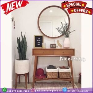 Meja rias retro kayu jati cermin terbaru Indonesian Furniture Furniture Jepara