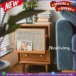 Nakas kayu jati terbaik kombinasi rotan alami nakas laci terbaru Indon Furniture Jepara