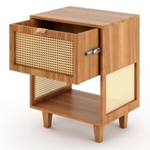 Niceliving. nakas rotan  Plus minimalis jati  nakas laci Furniture Jepara - Gambar 2
