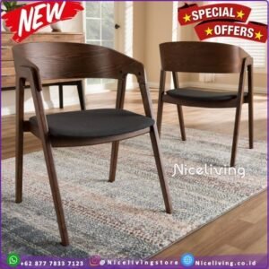 Kursi cafe terbaru sandaran lengkung kursi makan Kayu jati Furniture Jepara