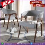 Kursi cafe terbaru dudukan busa tebal kursi makan kayu jati modern Furniture Jepara