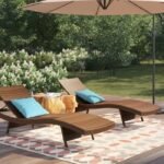 Kursi lounger kolam renang rotan sintetis kursi santai outdoor pantai Furniture Jepara