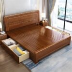 Dipan laci minimalis  tempat tidur kayu jati Divan Ranjang Jati Dipan – Ukuran 160×200 Furniture Jepara