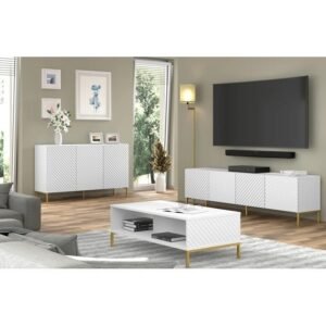BUFFET SALUR DUCO  Plus BUFFET MINIMALIS RUANG TAMU CREDENZA Furniture Jepara - Gambar 4