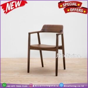 Kursi Cafe Minimalis  Plus Dudukan Busa Kursi Makan Kayu Jati Terbaik Murah - Non Jok Busa Furniture Jepara - Gambar 2