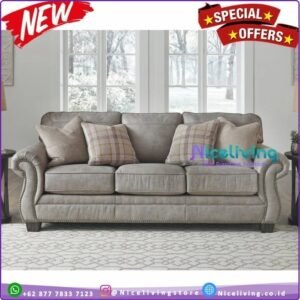 Kursi sofa modern busa tebal kursi sofa terbaik warna abu abu Furniture Jepara