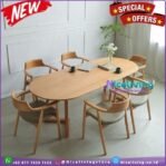Meja makan minimalis modern 6 kursi meja makan kayu jati Meja Kursi Furniture Jepara