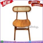Kursi cafe minimalis mix rotan murah kursi makan kayu jati Furniture Jepara