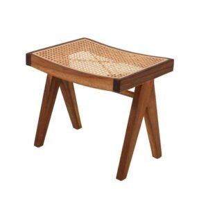 Kursi cafe stool  Plus kayu jati kombinasi rotan  Kursi stool terlaris Furniture Jepara - Gambar 2