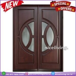 Pintu rumah minimalis kupu tarung kayu jati Solid Pintu Rumah Utama Furniture Jepara