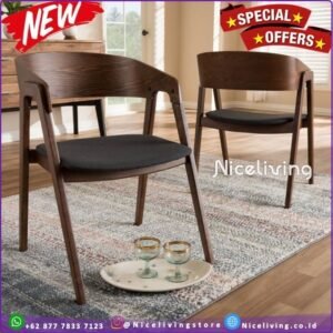 Kursi cafe minimalis terbaru kursi makan kayu jati dudukan busa Furniture Jepara