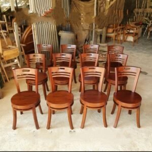 Kursi cafe minimalis  Plus Kursi makan Kayu jati Kursi resto terbaru - Non Finishing Furniture Jepara - Gambar 5