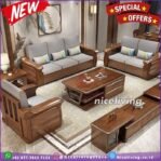 Kursi tamu kayu jati jumbo full busa terbaru sofa tamu modern terbaik Furniture Jepara