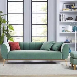 Sofa Retro Terbaru  Plus Kaki Besi Finishing Gold Sofa Tamu Kualitas Furniture Jepara - Gambar 2